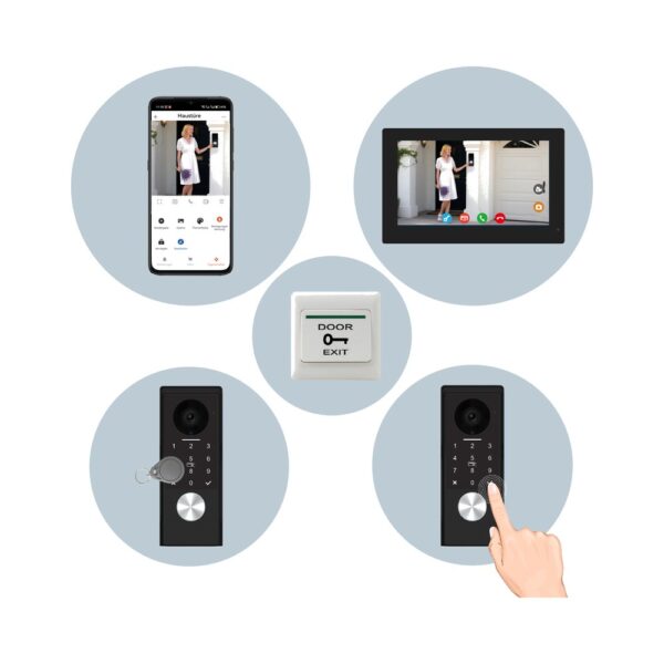 2w-kw07-ip7-black-5 KONX KW07-IP7 — 2-Wire Flush WiFi Video Kit, Black - view 5