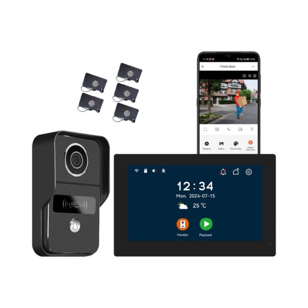 kw02-ip7-black KONX KW02-IP7 — 2-Wire WiFi Video Kit, Black