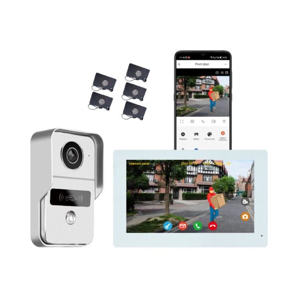 KONX KW02-IP7 — 2-Wire WiFi Video Kit, Silver - view 3