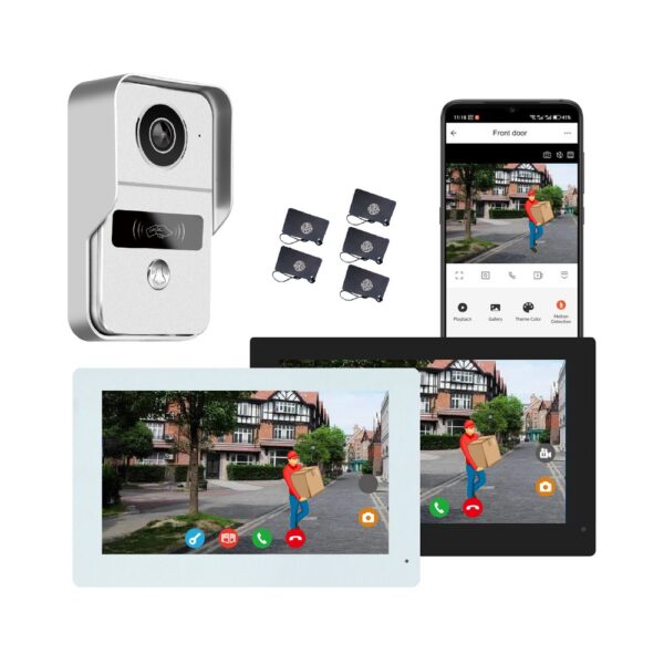 KONX KW02-IP7 — 2-Wire WiFi Video Kit, Silver - view 6