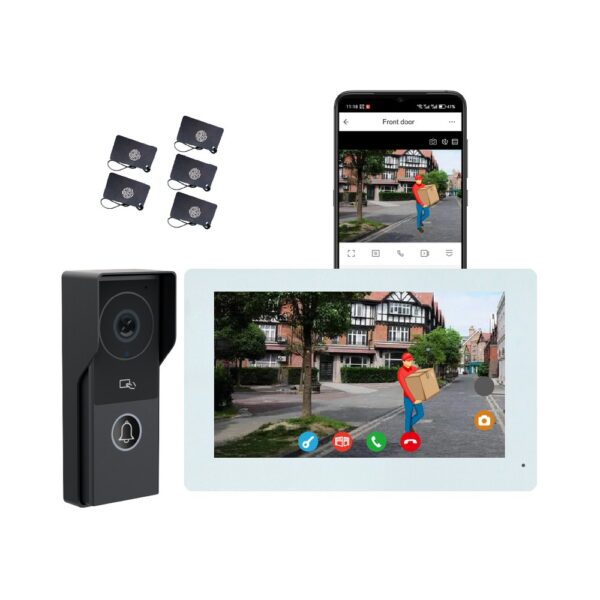 KONX KW06-IP7 — 2-Wire Slim WiFi Video Kit, Black - view 3